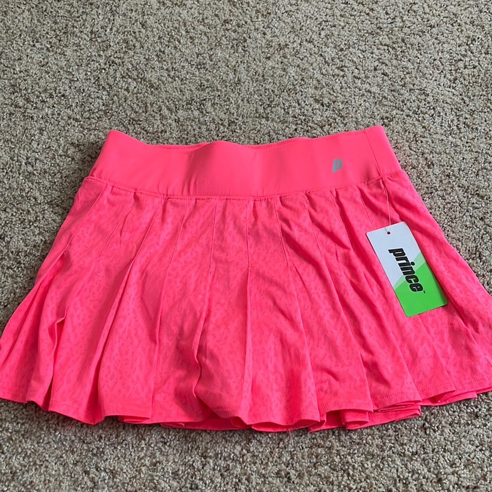 prince hot pink tennis skirt